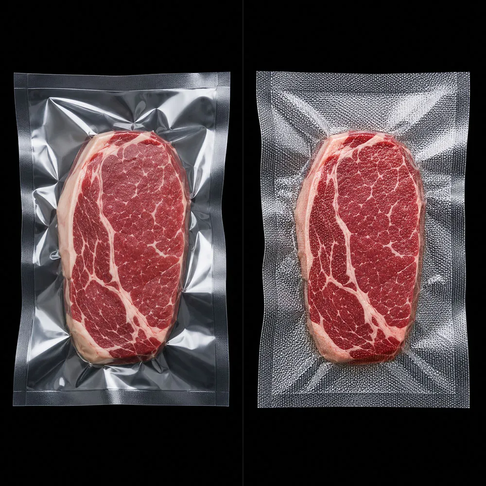 Smooth Vacuum Bags end Embossed Vacuum Bags Smooth Vacuum Bags end Embossed Vacuum Bags