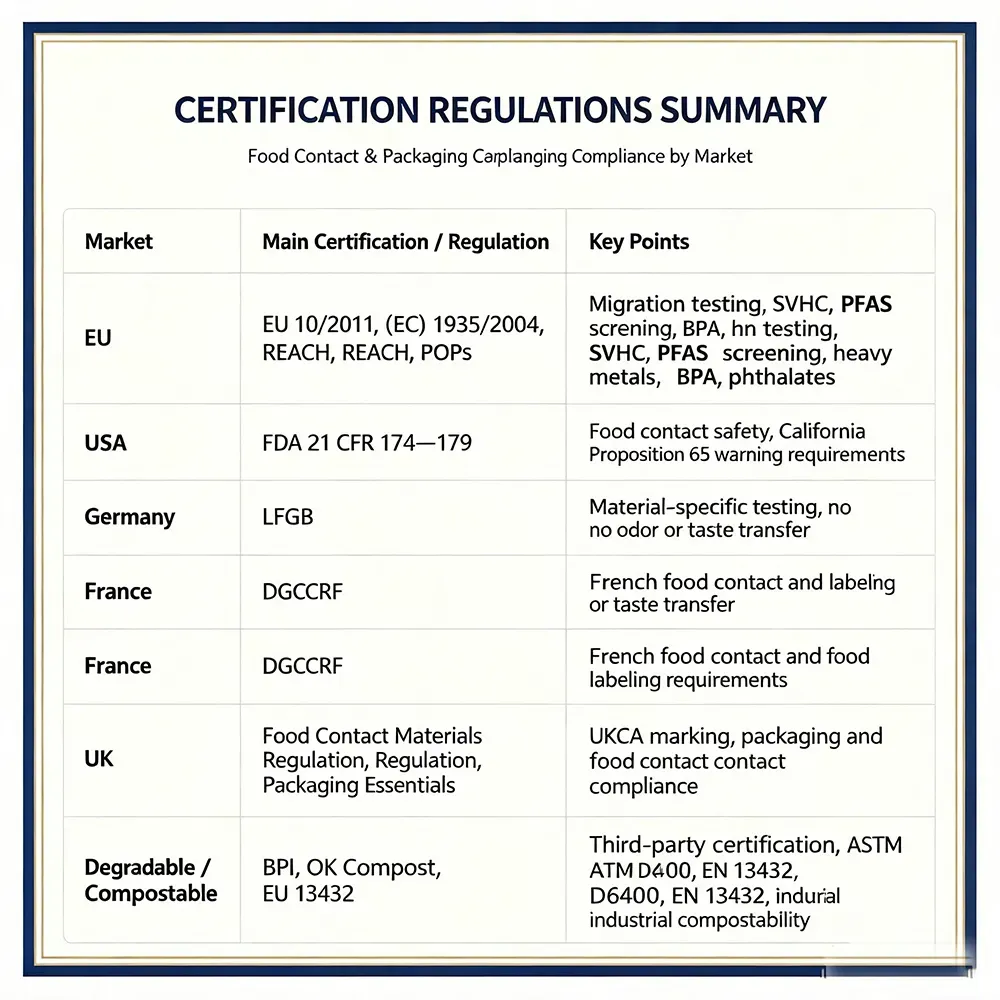 Certifications And Compliance Requirements For Plastic Packaging Bags